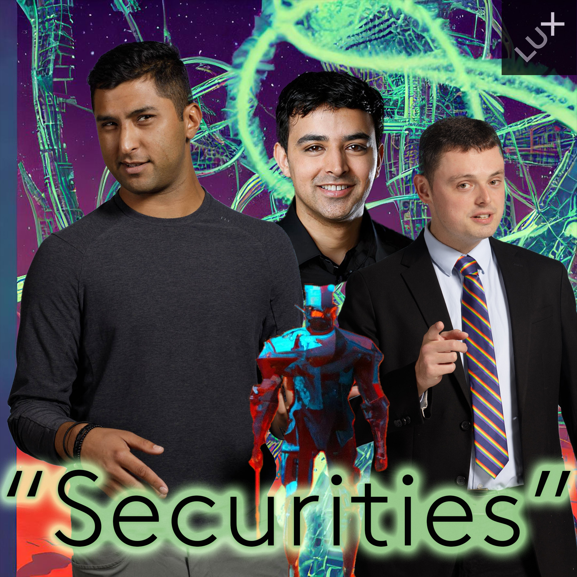 Shaq Vayda, Rahul Satija and Danny Crichton. Image by Chris Gates via DALL-E