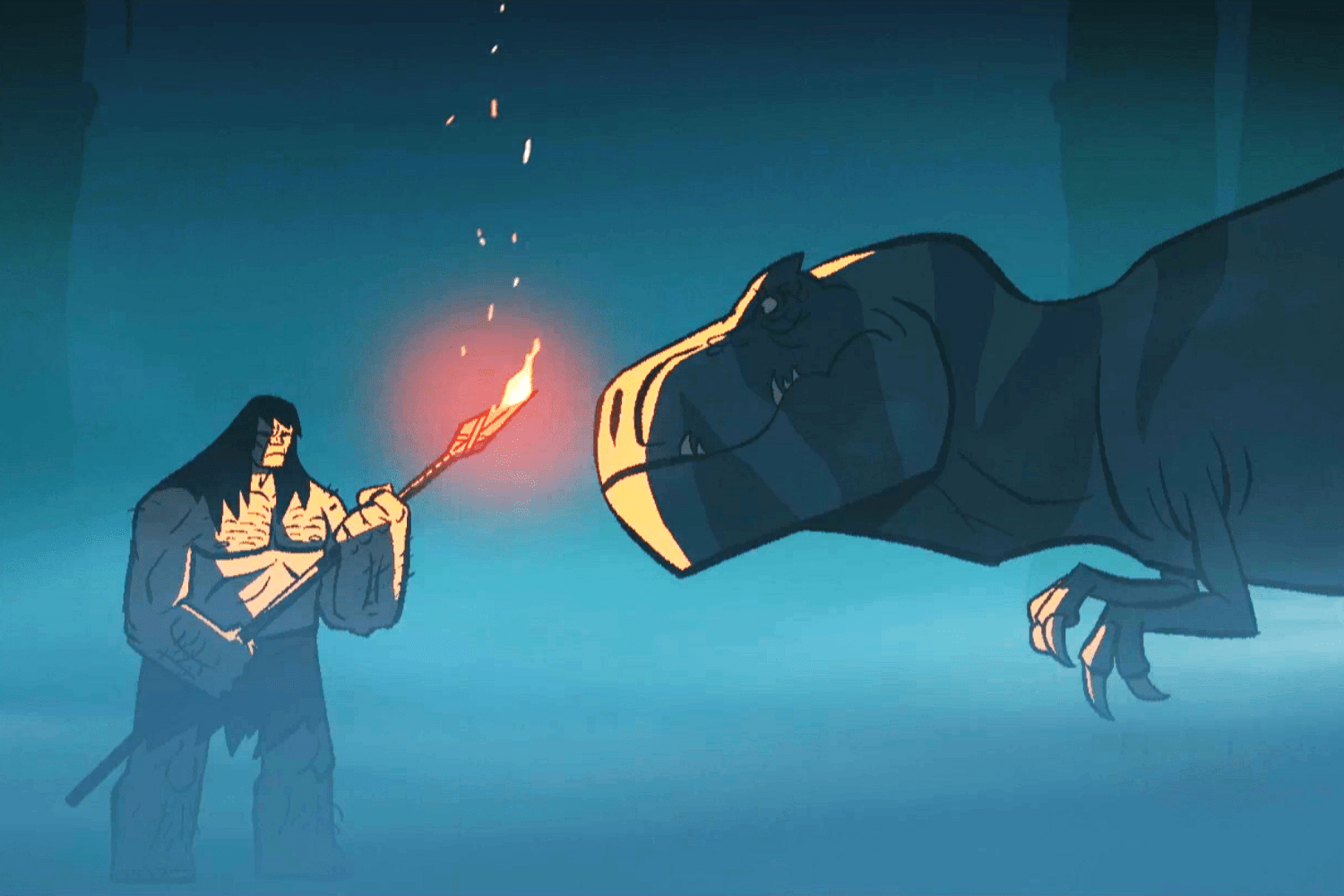 A scene from Primal.