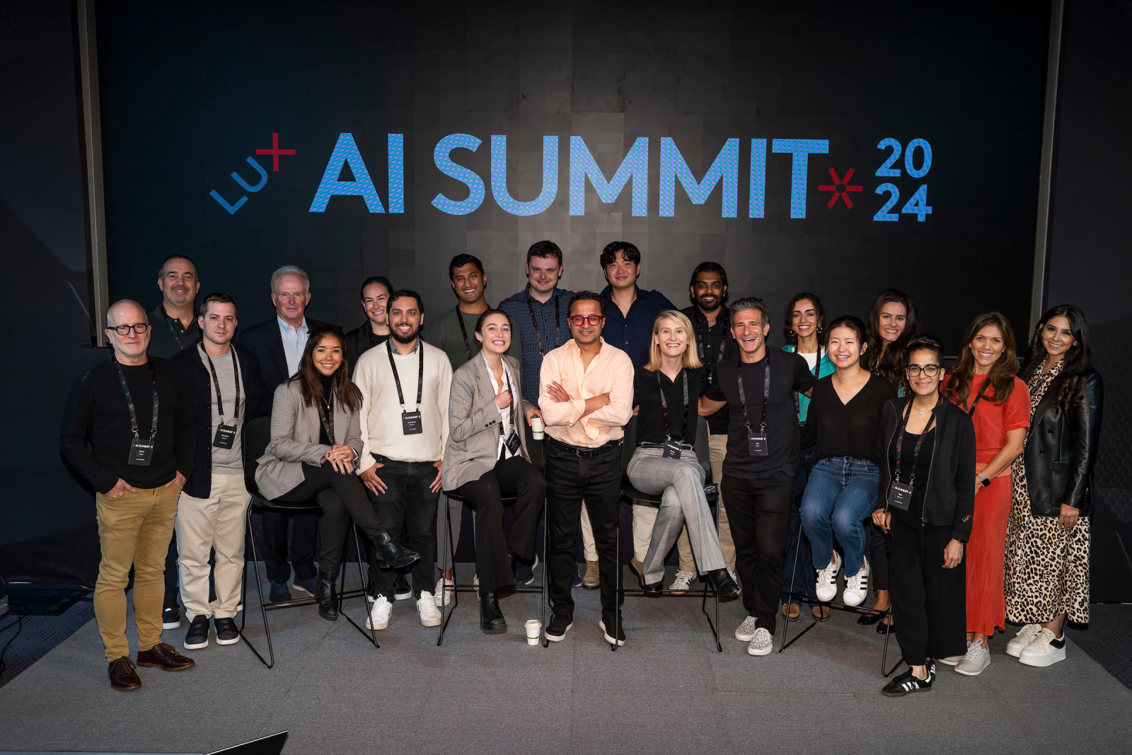 An almost complete assemblage of the Lux team. Photo by Ben Hider.